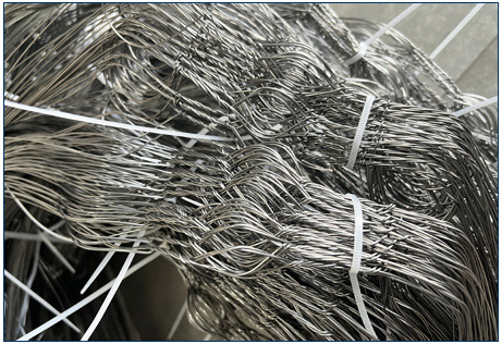 MZP laag zicht draad obstakel 0,5-0,9 mm tank defensie mesh 4