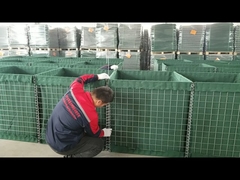 Welding Heavy Galvanized Military Defensive Hesco Barrier