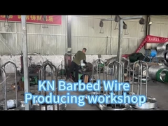 Productie van prikkeldraad