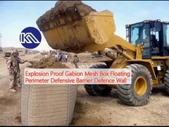 Explosiebestendige Gabion Mesh Box Floating Perimeter Defensieve Barrière Defensemuur