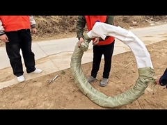 Demonstratie van het ontvouwbare effect van prikkeldraad