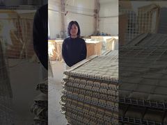 Verdedigingsbastion Barrières/Rivierbeschermingsbarrières met Groen/Zand Geotextiel