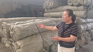 Gabion mesh roll productweergave en verpakking