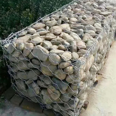 DE HETE ONDERGEDOMPELDE GEGALVANISEERDE HEXAGONALE GABION-VAN DE DE RIVIERbank VAN DE DOOSgabion BEHOUDENDE MUUR BESCHERMING GABION