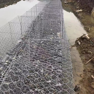 De standaardq195 Gegalvaniseerde Manden van  Gabion voor Overstromingsbeheer Behoudende Muur