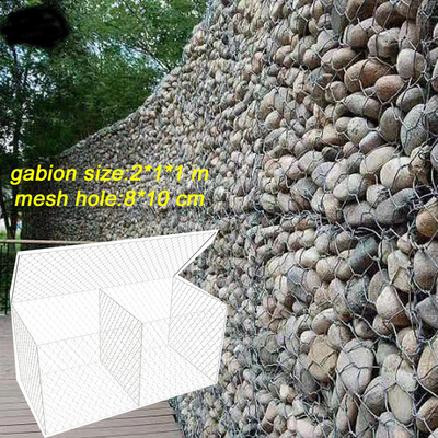 Hoogzinccoating gegalvaniseerde gabion dozen anti corrosieve 2,2 mm dia draad