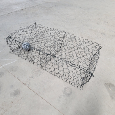 Hexagonale mesh Gabion manden voor rivier verdediging makkelijke installatie draad mesh container