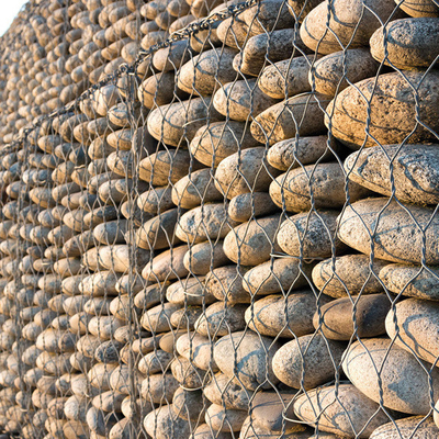 Gabion hek Beste prijs Hexagonale Gabion kooien Anti roest Gelast Gabion kooien gegalvaniseerd Gabion doos