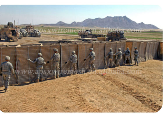 De opvouwbare 4mm Hesco van de de Beschermingsmuur van de Barrières Militaire Rand Omheining van Mil 10