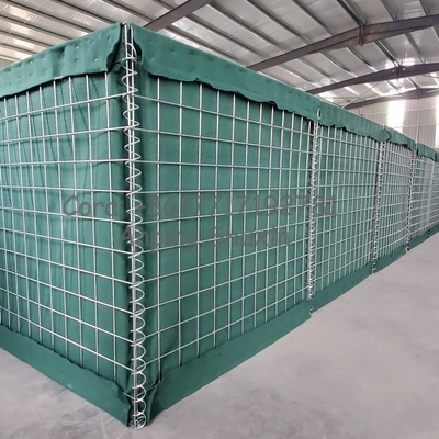 Veiligheidsstaal beschermingsmaas Gabion box defensieve barrière gegalvaniseerde Gabion zand vulmuur