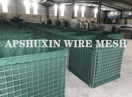 Warm verkoop Defensieve barrière Aard gespannen Gabion Defensieve barrières Rots Kooien Container