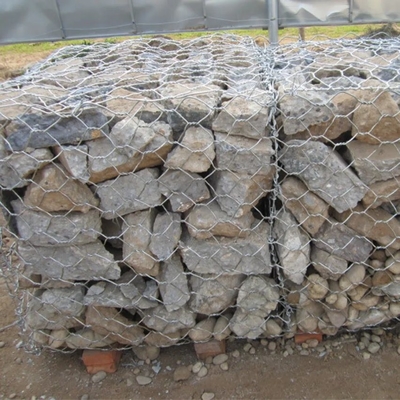 Gabion hek Beste prijs Hexagonale Gabion kooien Anti roest Gelast Gabion kooien gegalvaniseerd Gabion doos