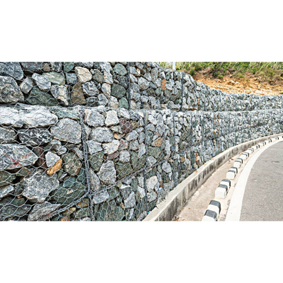 100mmx120mm Iron Mesh 3d Gabion Box Stone voor tuin Hot Dip Galvanized Gabion Mesh