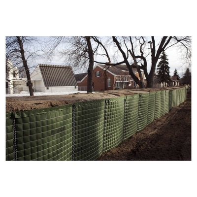 Fabrieksvoorziening Groene defensieve barrière Groothandel Lasdraad Mesh Zandbarrière Muur Bastion