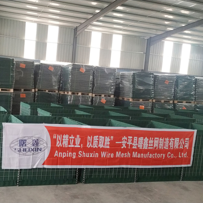 Gegalvaniseerde Mil3 Sandwall Barrier Blast Wall Voor overstromingen Mil6 Gabion Gespannen defensieve barrières