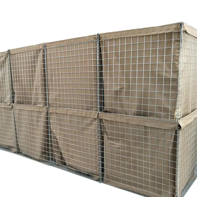 Flexibel 5,0 mm Mesh Draad Gelast Afweerscheiding Gemakkelijk Monteren Zwart Militaire Oplossing