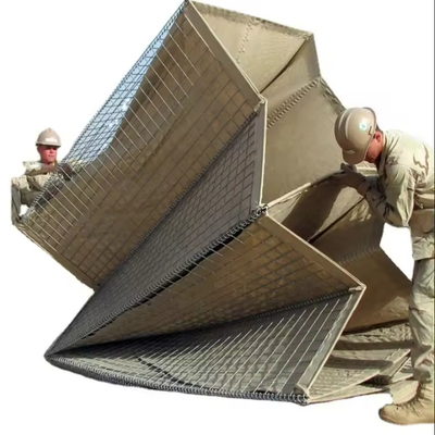 Hoge sterkte 1 tot 12 mil defensieve barrière gegalvaniseerd draadnet militaire barrière bastion muur barrière voor het schieten