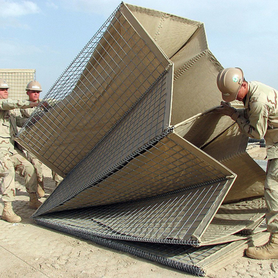 Gegalvaniseerde Mil3 Sandwall Barrier Blast Wall Voor overstromingen Mil6 Gabion Gespannen defensieve barrières
