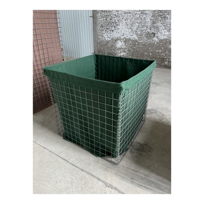 Fabrieksvoorziening Groene defensieve barrière Groothandel Lasdraad Mesh Zandbarrière Muur Bastion