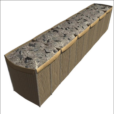 Lange gebruiksduur UV-bestendige geotextiel bekleed zware defensieve zakken zandmuur Hesco militaire barrière