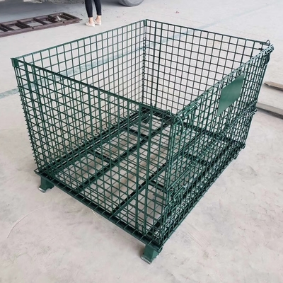 Gegalvaniseerd 1200*1000*890mm vouwbaar sluitbaar draadnet Transport metaal opslag draadnet pallet kooi