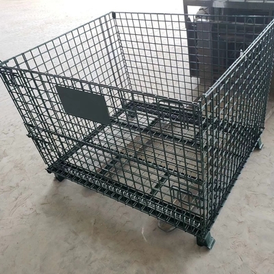 Gegalvaniseerd 1200*1000*890mm vouwbaar sluitbaar draadnet Transport metaal opslag draadnet pallet kooi