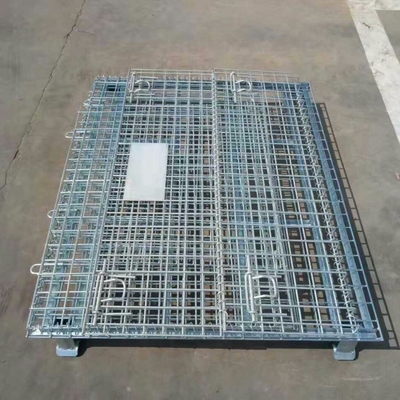 Gegalvaniseerd 1200*1000*890mm vouwbaar sluitbaar draadnet Transport metaal opslag draadnet pallet kooi