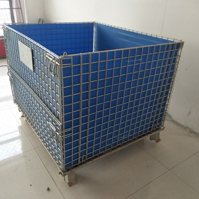 OEM gegalvaniseerde vouwbare Euro fles Draadcontainer 1200*1000*890 Draadmaas Container Stapelbare opslag kooi