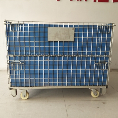 OEM gegalvaniseerde vouwbare Euro fles Draadcontainer 1200*1000*890 Draadmaas Container Stapelbare opslag kooi