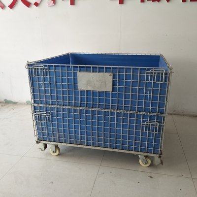 OEM gegalvaniseerde vouwbare Euro fles Draadcontainer 1200*1000*890 Draadmaas Container Stapelbare opslag kooi