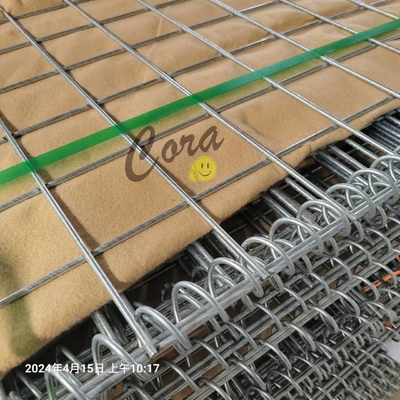 Ministerie van Defensie Defensieve barrière Warm gedompeld gegalvaniseerd gelast Gabion Box Mil 10 Behoudingsmuur