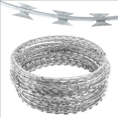 Fabriek Direct Hot Dip Galvanized Steel Wire Mesh hek Roestbestendige Razor prikkeldraad BTO-22 Voor de beveiliging van gevangenissen