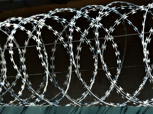 Roestvrij staal Anti-roest High Security Razor Blade Gebruik Concertina Razor Wire