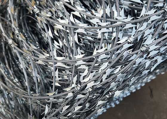 Productie Fabriek Roestbestendige Razor Zaan Draad Concertina prikkeldraad spoel