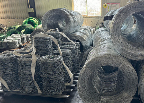 PVC- of gegalvaniseerde prikkeldraad voor grensbescherming