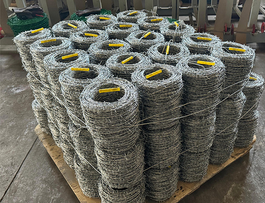 Dubbelstreng omgekeerde draai PVC-gecoate ijzeren veiligheidsdraad met prikkeldraad voor verbeterde veiligheid