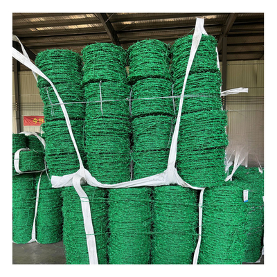 Gegalvaniseerde veiligheidsbescherming Spike touw PVC gecoate prikkeldraad gaas hek voorraad snelle levering