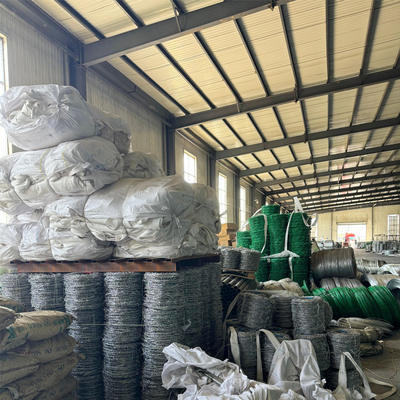 Gegalvaniseerde veiligheidsbescherming Spike touw PVC gecoate prikkeldraad gaas hek voorraad snelle levering