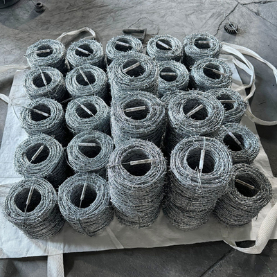 Gegalvaniseerde veiligheidsbescherming Spike touw PVC gecoate prikkeldraad gaas hek voorraad snelle levering