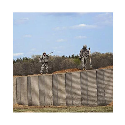 Gegalvaniseerde las Militaire steen gevulde staal defensieve overstromingsbarrière Muur te koop