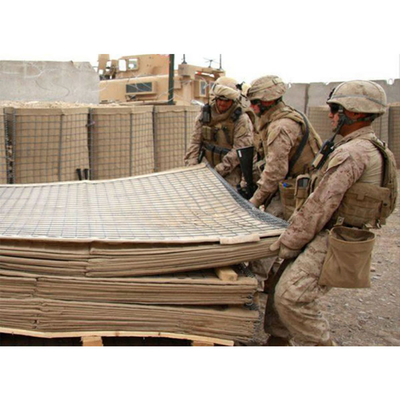 De laag Koolstofstaaldraad laste 75*75mm Militaire Verdedigingsbarrières voor het Schieten van Gebied