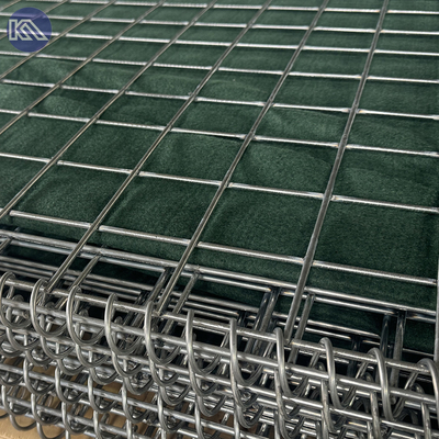 MIL1 1,37m hoog Galfan gecoat gelast Gabion Lijn Met Geotextiel Militaire Grade HESCO overstromingsbarrières In de VS markt