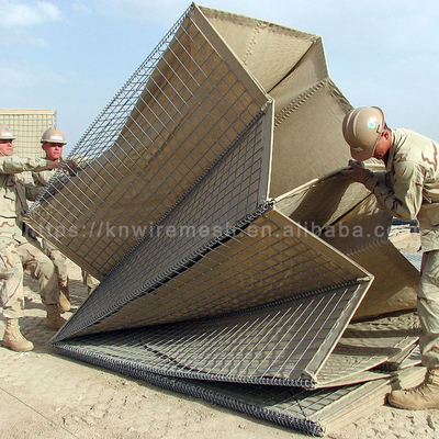 Militair zand gevuld zwaar gegalvaniseerd defensief bastion barrières Hesco Blast Wall