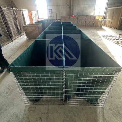 Leger defensieve Hesco barrière met warm gedompeld gegalvaniseerd afwerking voor noodopvang huis