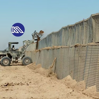 Anti-corrosie zware gabion barrière Galfan coating Mi10 defensieve barrière voor noodbeveiliging