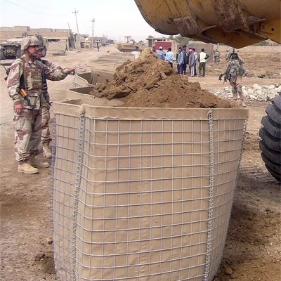 1m hoog warm gedompeld gegalvaniseerd MIL 4 defensieve barrière voor militaire defensieve bastion barrières