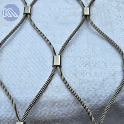 1.5mm Military Using Ss304 Wire Rust Anti Drone Netting Open-Air Defensive Stainless Steel Rope Mesh