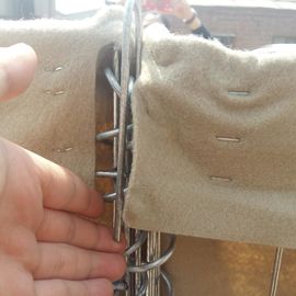 5mm Draad Beschermende Barrière 20 Cellen 1*1*1M 1*1*5M Flexibiliteit Zwart Gespannen Mesh Shield Guardian