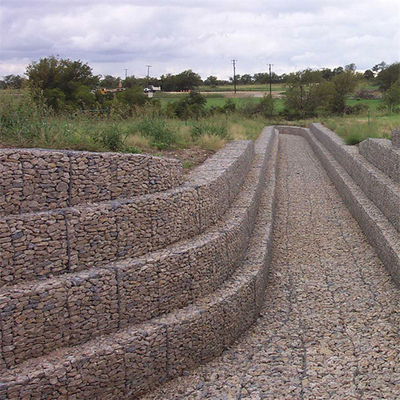 de 2*1*1m Geweven Gabion-Manden van de Overzeese Muren van For Rock Retaining Defensie Hexagonale Omheining