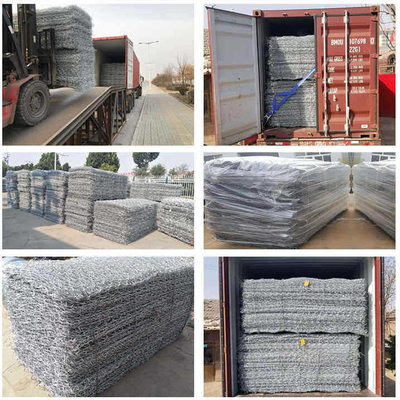 Groen Pvc bedekte 2.7mm Gabion Doos voor de Versterking van het RivierOverstromingsbeheer met een laag